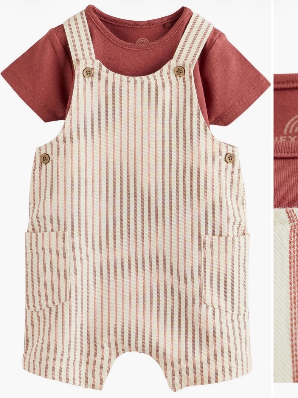 Baby One-Piece Short Sleeve Bodysuit in burgundy